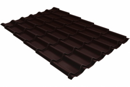 Металлочерепица классик 0,5 Satin RAL 8017 шоколад