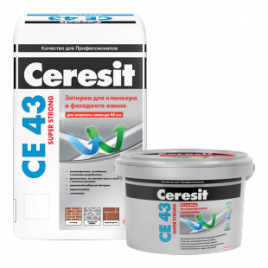Ceresit CE-43 Super Strong. Затирка для широких швов (от 5 до 40 мм) 2кг