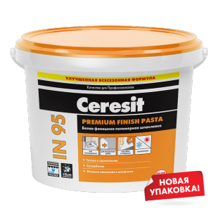 Ceresit IN 95. Готовая белая финишная полимерная шпаклевка 25кг фото 1