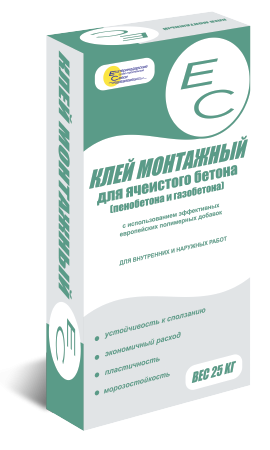 Клей ЕС Монтажный для блоков из газобетона (48шт) фото 1