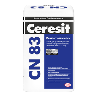 Ceresit CN 83. Ремонтная смесь для пола (от 5 до 35 мм) 25кг фото 1
