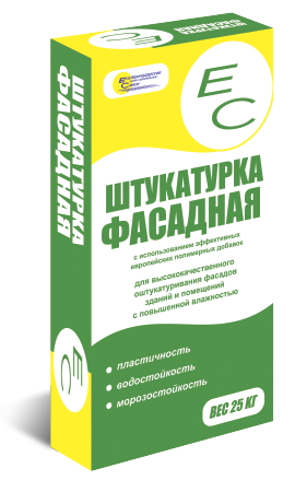EC Штукатурка фасадная (цементная) 25кг (54 шт)  фото 1