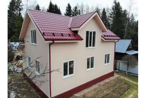 Металлочерепица классик 0,5 Satin RAL 3005 красное вино фото 9