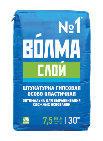 Штукатурка "Волма-Слой" гипсовая пластичная (30кг) фото 1