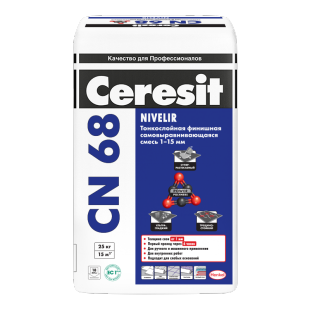 Ceresit CN 68. Самовыравнивающаяся смесь (от 1 до 15 мм) 25кг фото 1