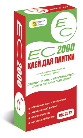 Клей ЕС 2000 для керамической плитки и керамогранита (54 шт) фото 1